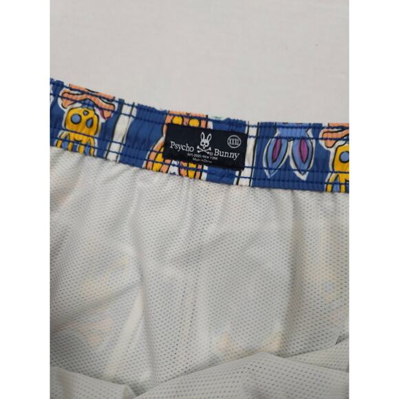 Psycho Bunny Swim Trunks Men's Size 3xl Mesh Lined Board Shorts Swimming - Picture 11 of 12